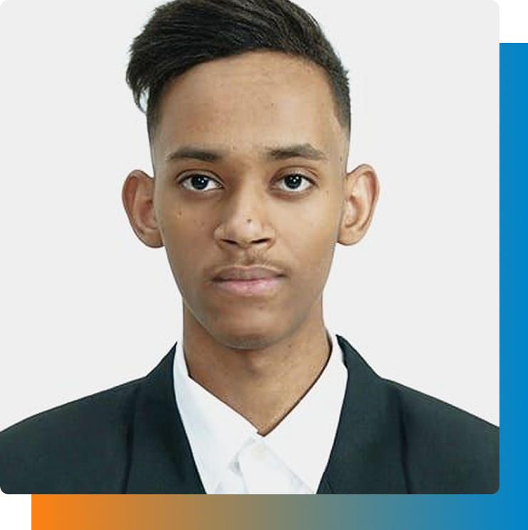 Ameer Eltaib with decorative frame